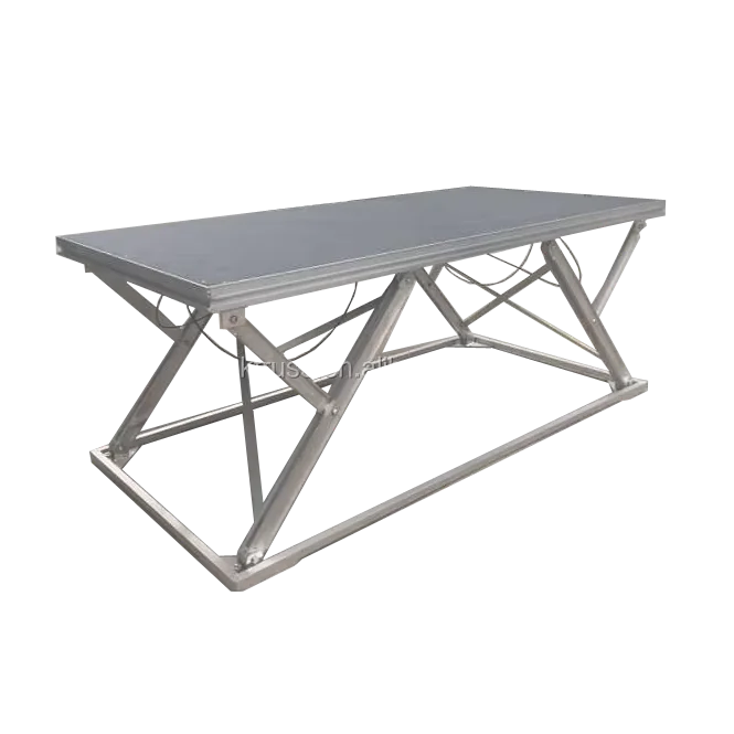 2M x 1M Heavy Duty Portable Stage - Scissor Platform (Adjustable to 5 positions)