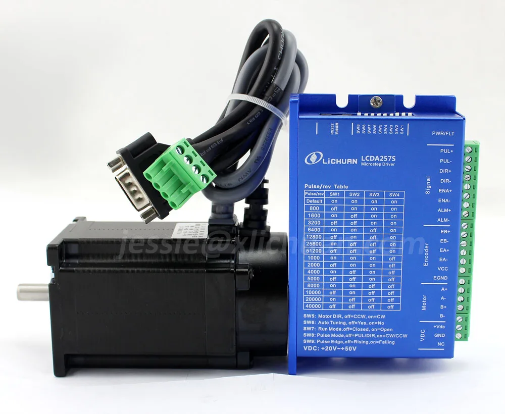 Lichuan Nema 17 Stepper Motor LC42H249 with driver set LCDA257S 0.48nm Cable Nema17 Step Motor for DIY 3D Printer CNC Robot XYZ