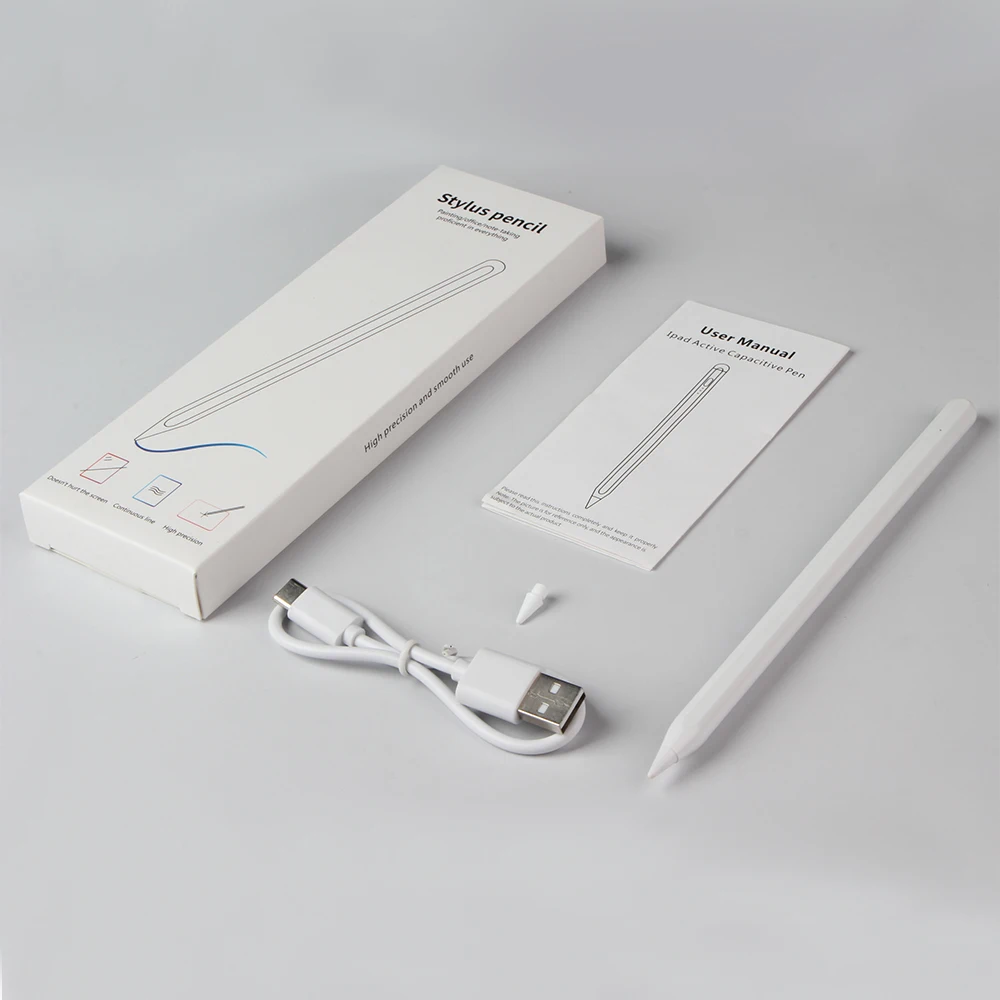 ID710 OEM Aluminum Alloy Rechargeable Wholesale Active Stylus Pen for Apple iPad 2018-2022 Mini Air Pro Pencil
