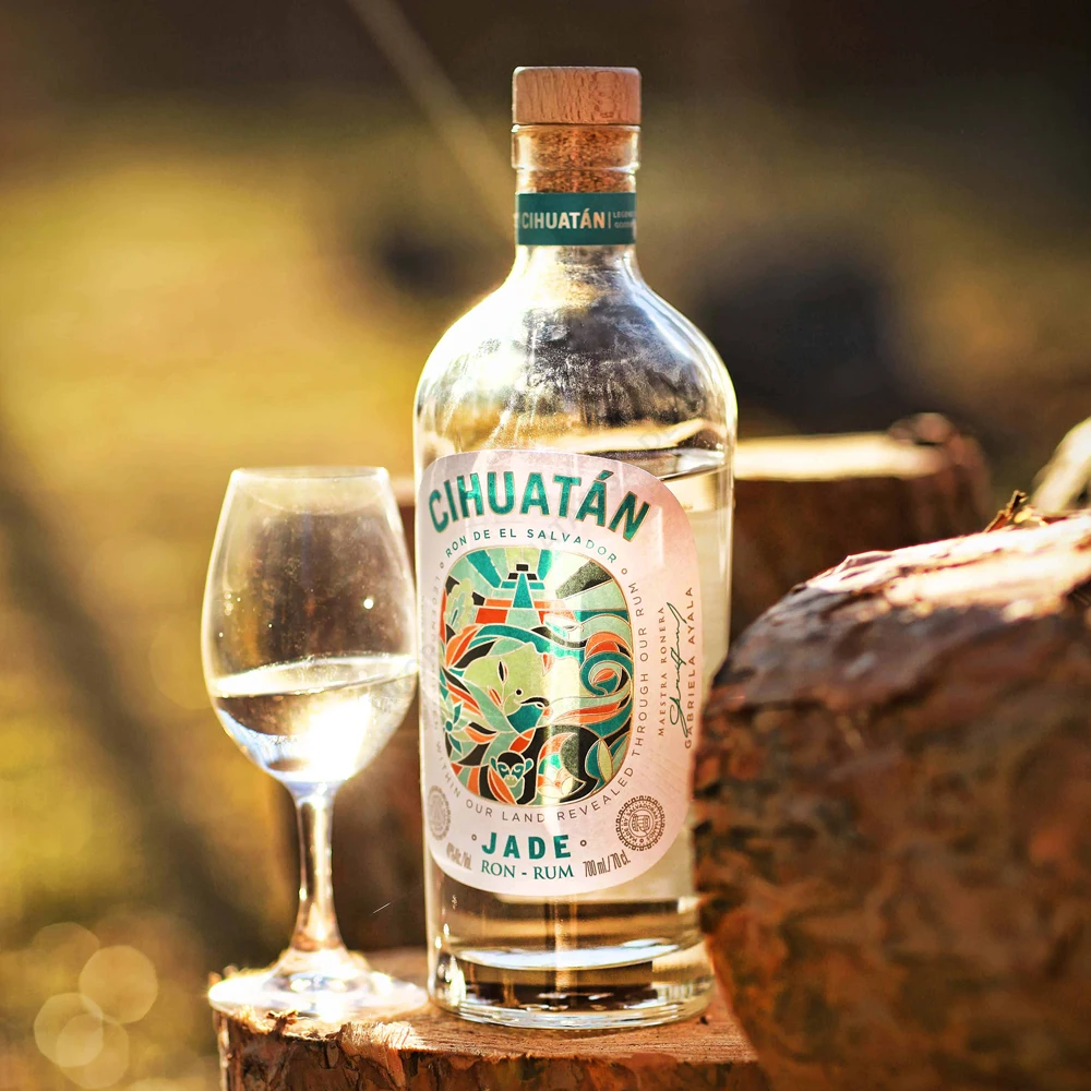 Crafted in Homage to the Mayan Muse Wholesale Cihuatan Jade Rum from El Salvador embodies the Allure of Ancient Artistry