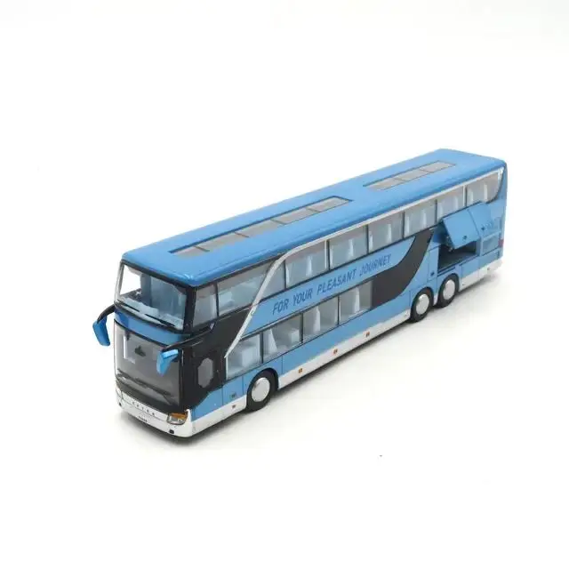 Hot Selling 1:32 Luxury Bus Toy Die-cast Bus Model Big Toy Car for Kids with Sound and Light for Boys Made of Zinc Alloy