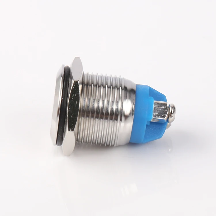 Hot Selling 16mm 16mm Normally Open 1no Metal 16mm Push Button Momentary
