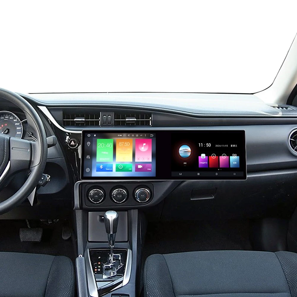 11.5' Car Radio For Toyota Corolla 2014-2018 Android 14 GPS Multimedia Player Auto Wireless Carplay Head Unit HD Dual Screen