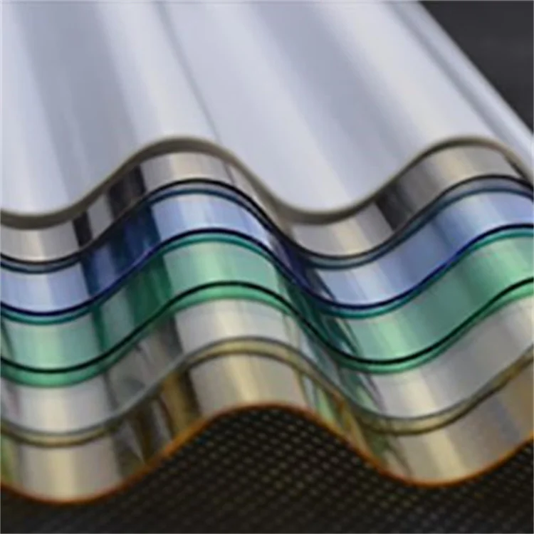 Customized Clear Plastic Corrugated Polycarbonate Energy Saving Roofing Light Transmission Sheet