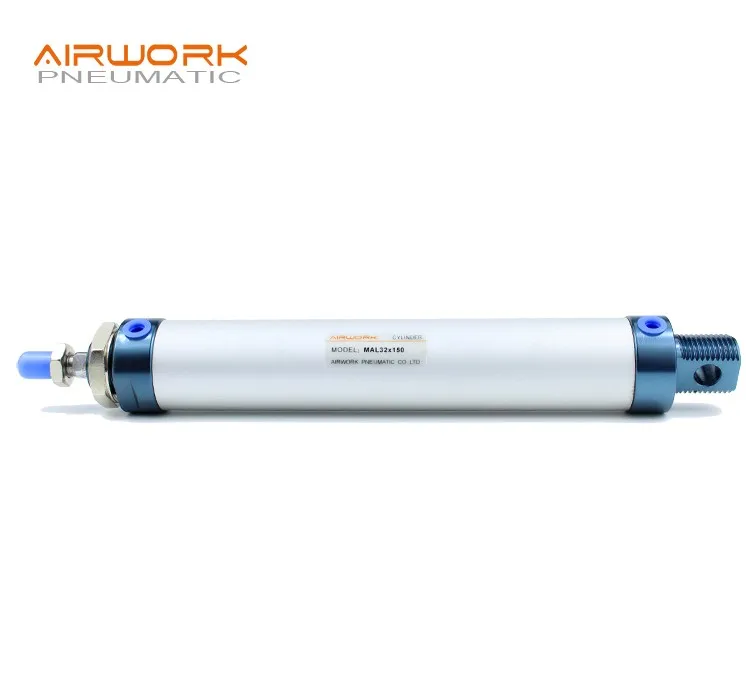 aluminum alloy airtac single action mini cylinder pneumatic mal 32