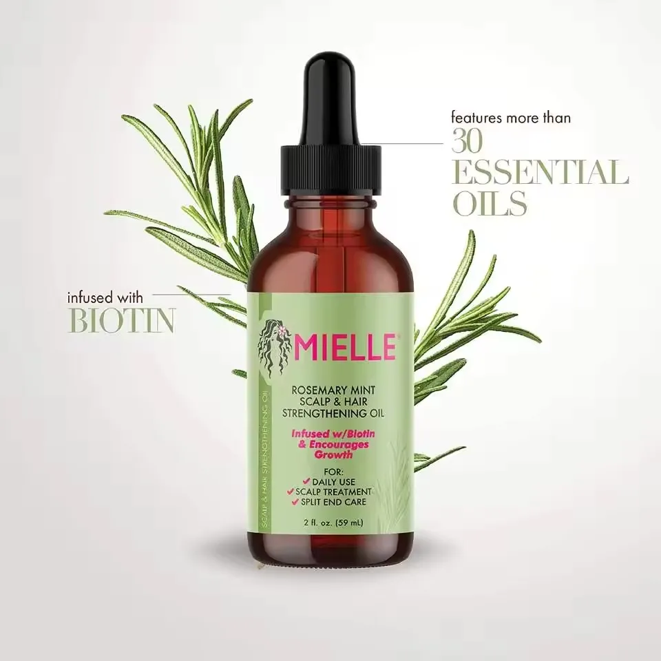 Hot sale Mielle Scalp Hair Care Essential Oil Customizable LOGO Natural Organics Rosemary Mint Scalp Hair Strengthening Oil