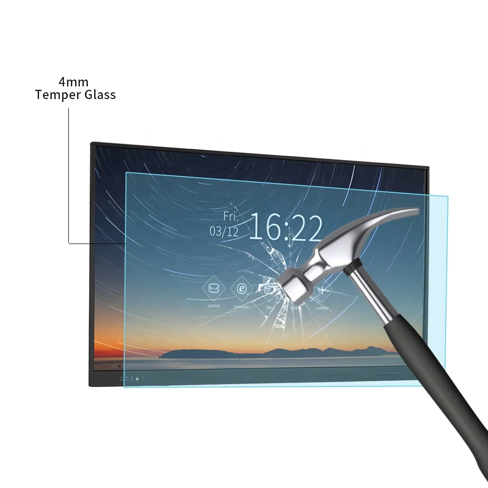 RIOTOUCH Touch Screen Large-Screen Electronic Whiteboard Interactive Smart Board For Tv Studio Education Office