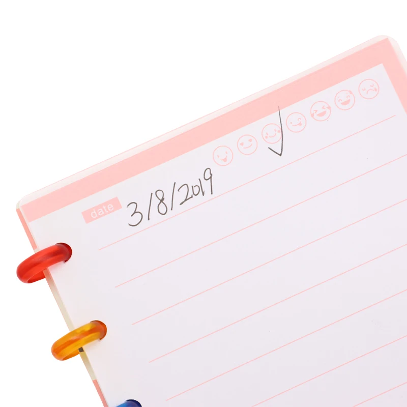 A6 100g Writing Paper Disc Binding Refill Paper 60 Sheets Inner Pages For Student Planner