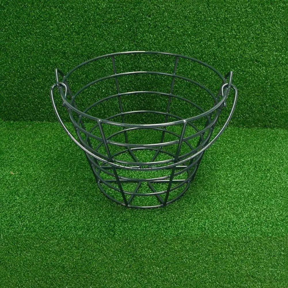 Crestgolf нержавеющая металлическая корзина для гольфа мяч контейнер мяча вмещает 50 мячей.