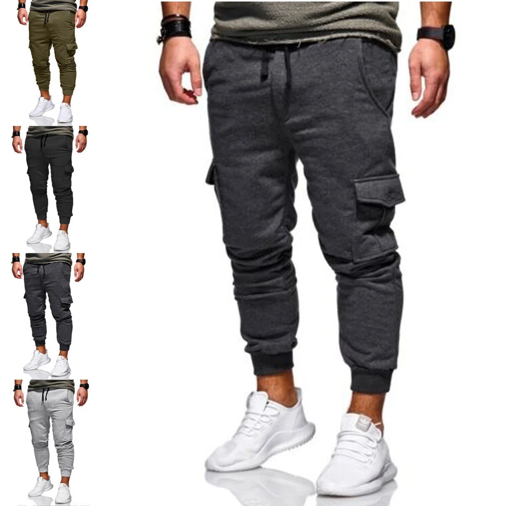 High quality fashion winter chino skinny cargo pants for man