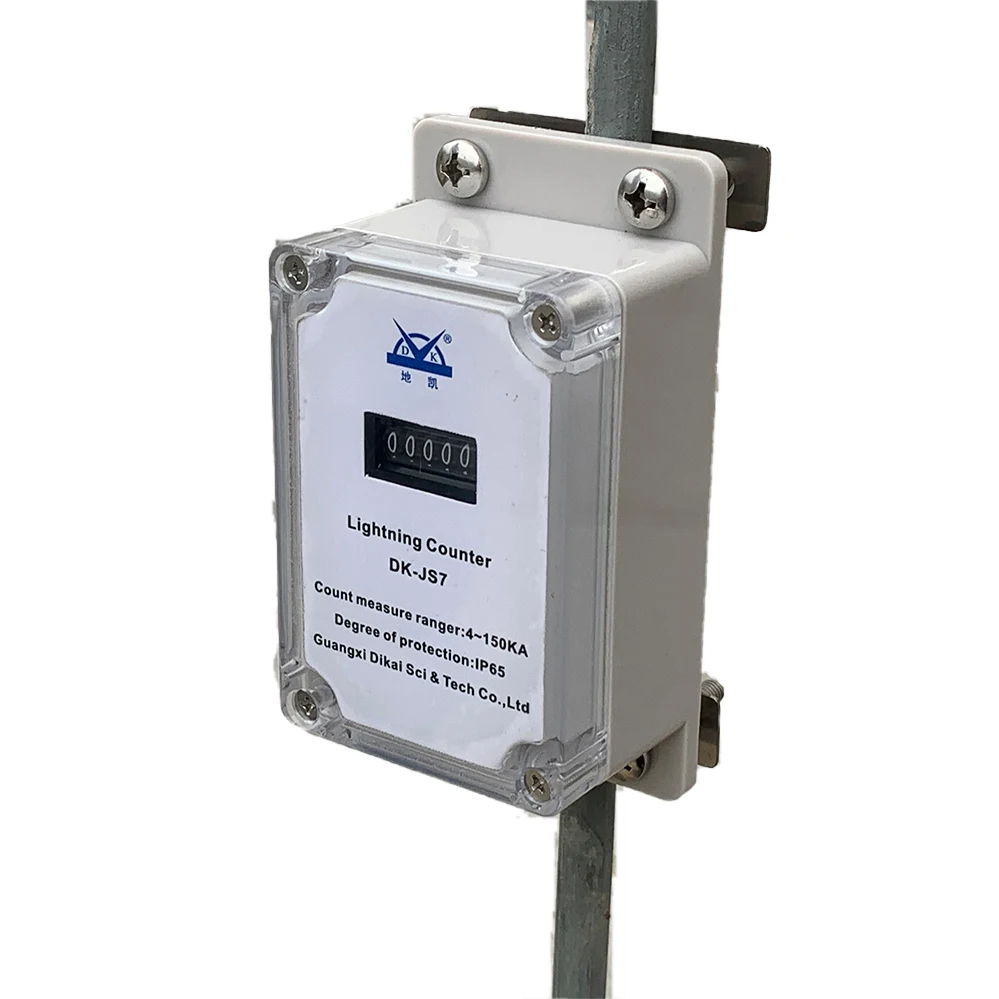 Mechanical design 6 Digits Lightning Strike Counter Device Lightening Counter Lightning Protection System