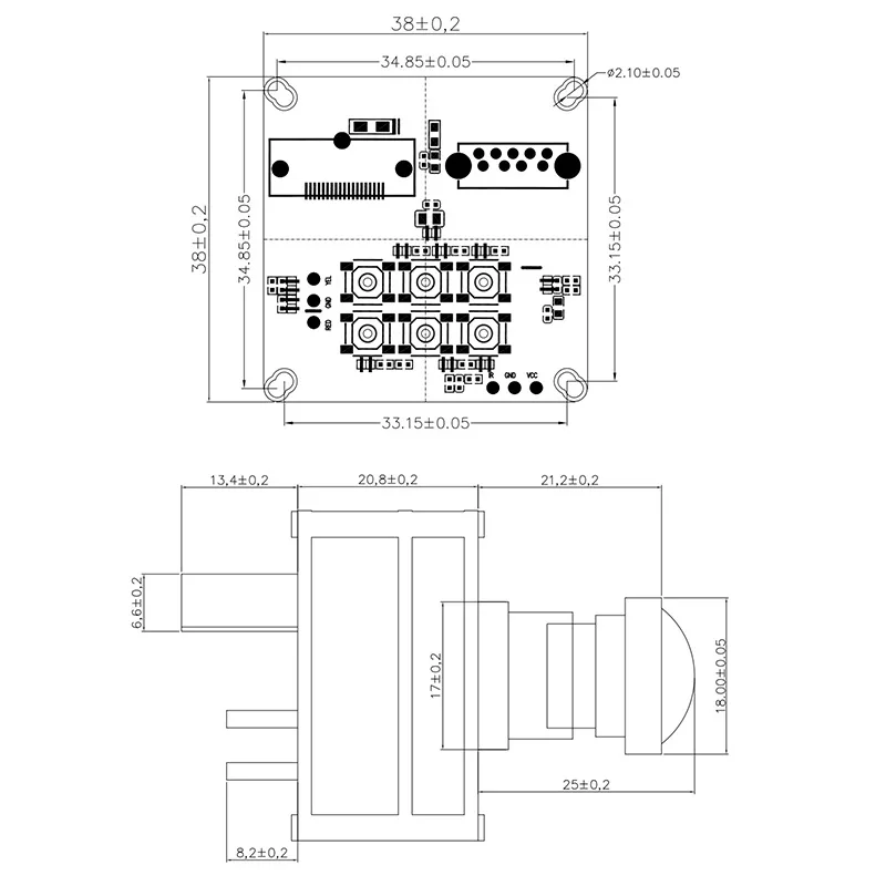 Custom 8mp 4K 30FPS Full HD USB3.0 IMX415 Drone Camera Module Support UVC Protocol For HDMI Live Streaming Videoconference
