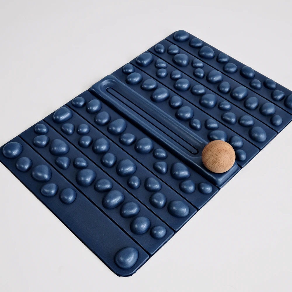 Huayi Eco-Friendly High Density  Domestic Durable EVA Rock Mat & Cork Massage Ball Set for Foot Massage
