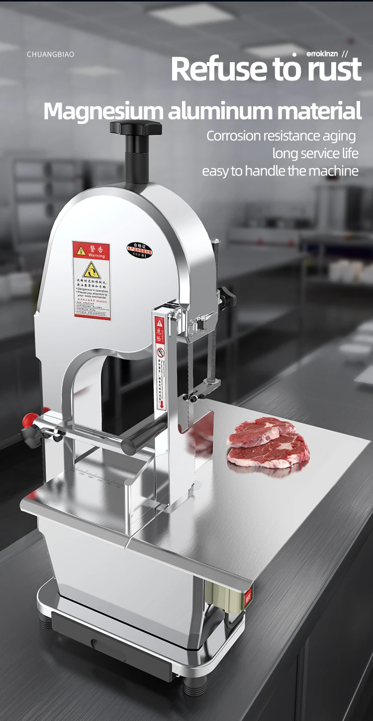 250# Electric Industrial Commercial Electric Fish Pork Cow Beef Frozen Meat Steak Bone Saw Cutter Machine High quality