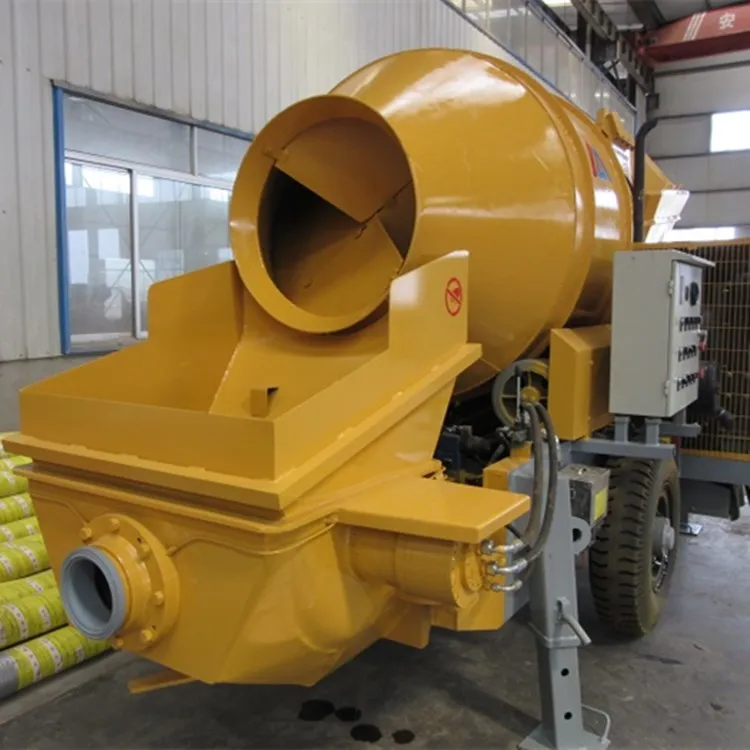 High Efficiency  Diesel Engine Driven Concrete Mixer and Pump Machine for Mixing and Pumping