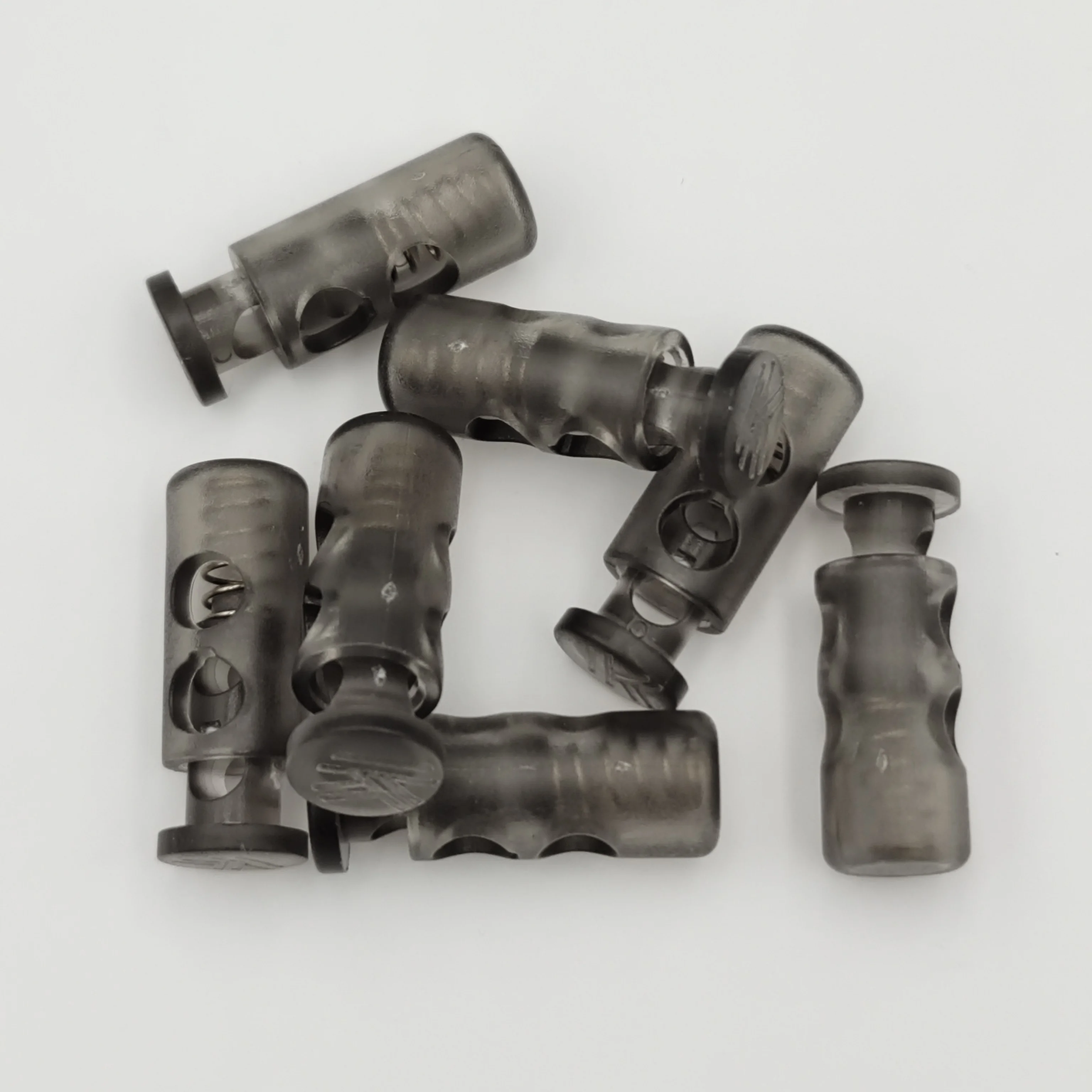 Factory Direct Selling Different Style Transparent Spring Single Hole Heavy Duty Plastic Cord Lock