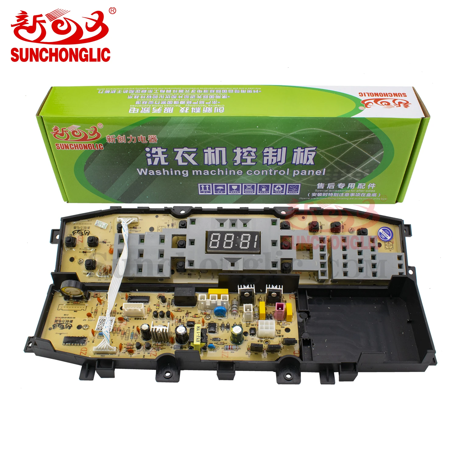 
 Sunchonglic Высокое качество деталей стиральной машины Pcb плата моющей машины DC92-00165-13  