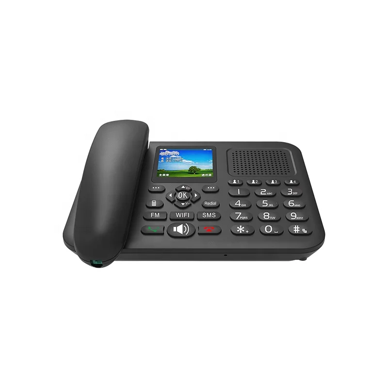 China Supplier 4G Lte Wireless Landline Table Wifi Gsm Lte Volte Desktop Phone Cordless House Phones