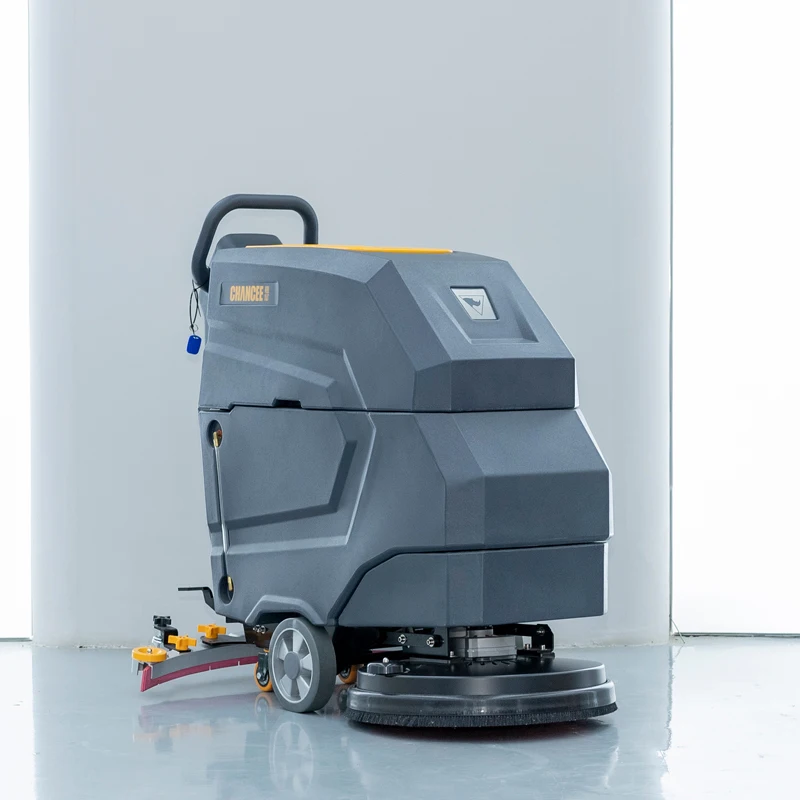 Chancee M60 Floor Clean Scrubber Industrial Compact Single Brush Floor Scrubber Walk Behind