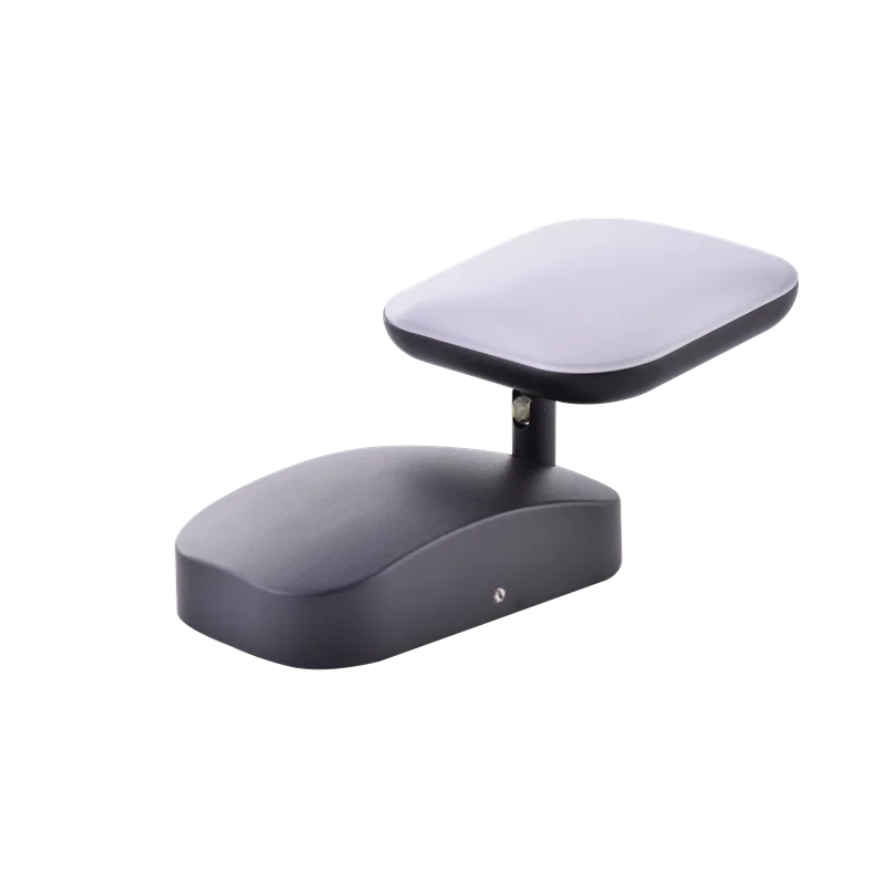 Decorative die-cast aluminum square garden wall mounted cube adjustable led outdoor wall light