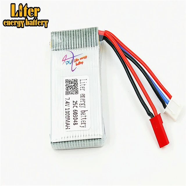 603048 7 4 V 1000 mah 25C Литий-полимерная батарея JST Plug Mah 2S для MJXRC X600 F46 X601H JXD391V стандартная