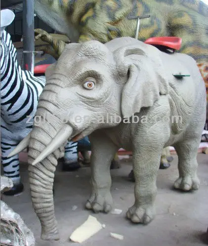 Chinese Top Supplier Best Price Simulation Animal Statues Life Size Giant Fiberglass Elephant Head Sculpture for Amusement Park