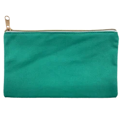 Blank Canvas School Student Pencil Bag Pencil Case With Zipper Closure