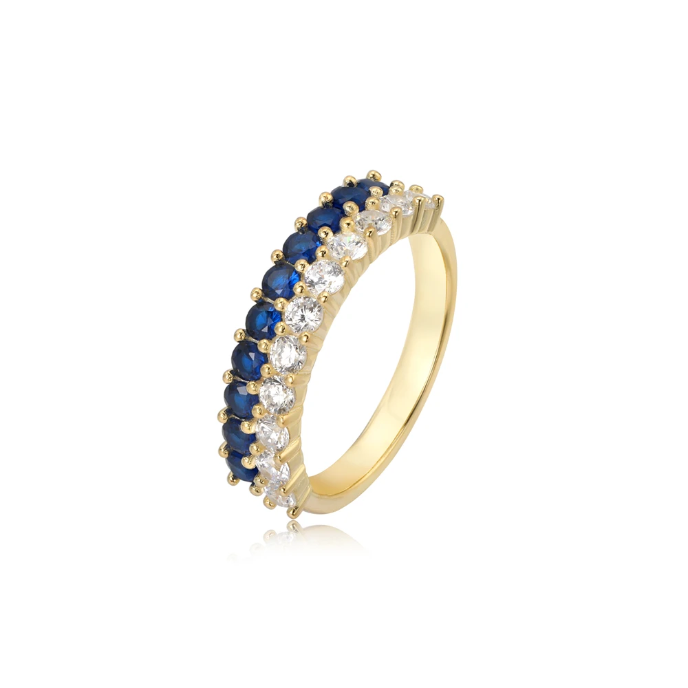 Wholesale high quality custom 18K gold plated rings Radiant ice cut jewelry 925 sterling silver Luxury emerald rings for women