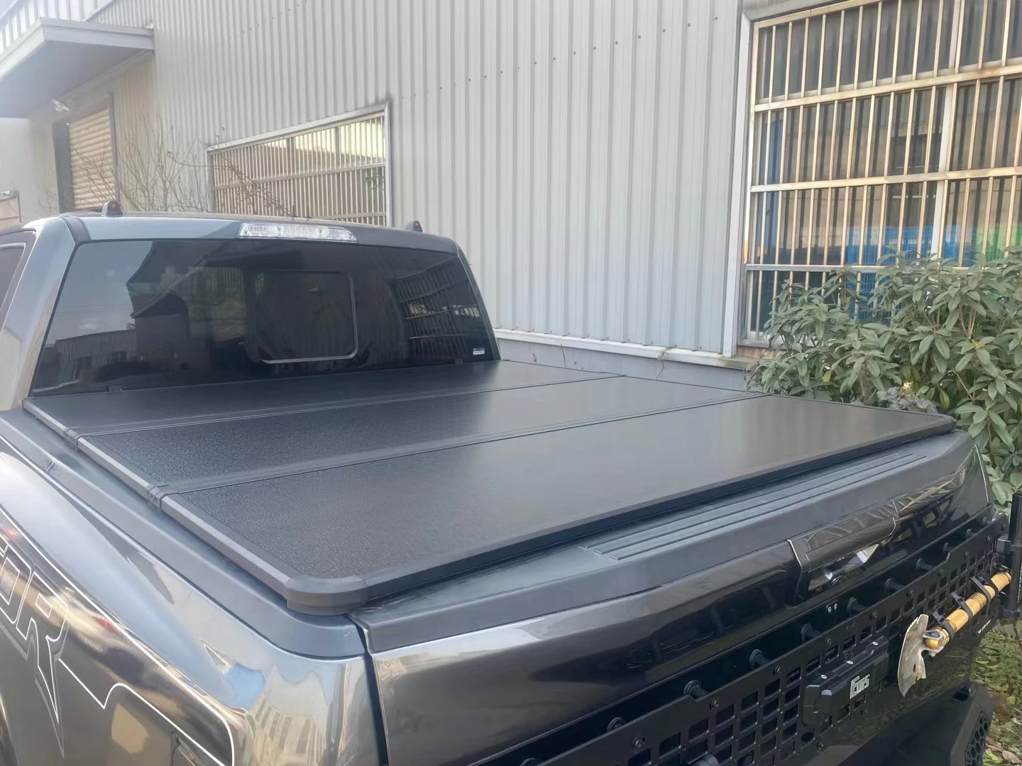 Factory Hard Folding Tri Fold Style Tonneau Cover Fit For Ford F150 F-150 2015- 2024 5.7FT Truck Bed Cover