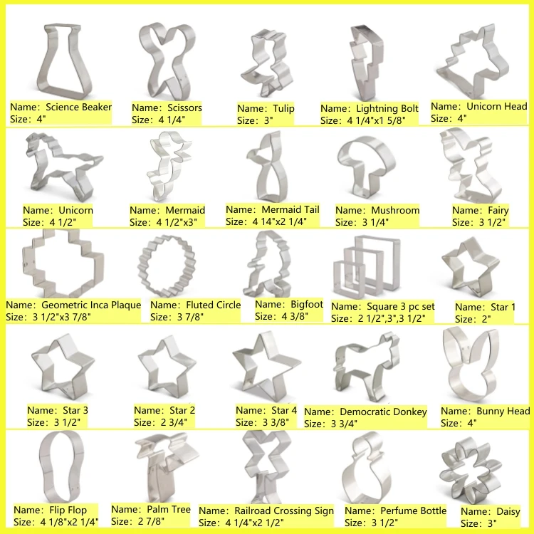 Festival Celebration Mold Stainless Steel Cookie Mold And Cutter Baking Pastry Tools Cookie Set Mold