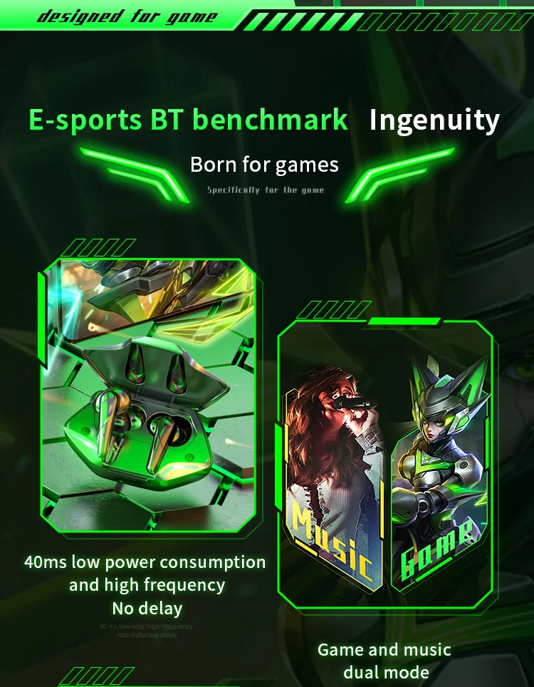 G11 TWS Bluetooth Earphone True Wireless Stereo Gaming Headset Earbuds Headphone Sport Music VG01 auriculares hearing aid