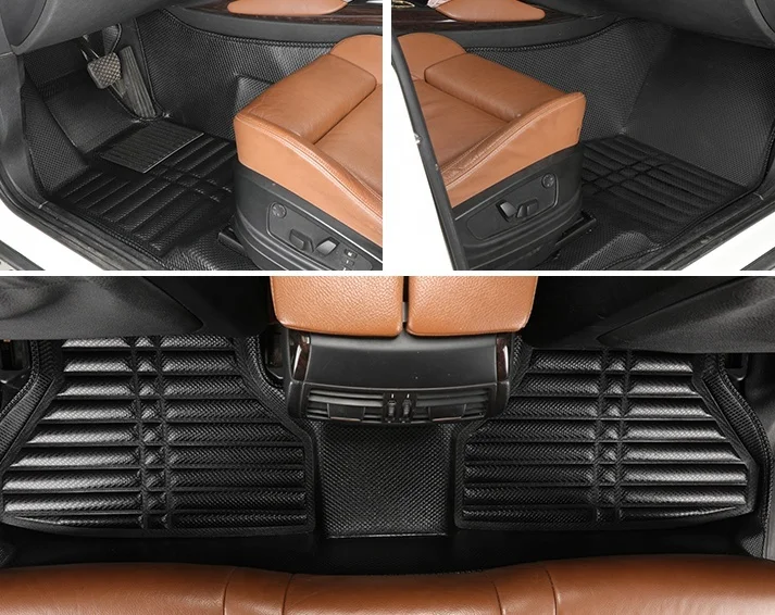 Chinese Factory Hot Selling vehicle interior accessories 5D pvc leather non-slip 5d car mats use for HAVAL H3