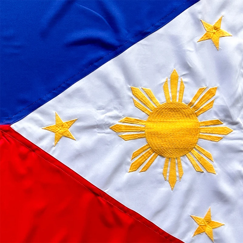 Wholesale Custom 100% Polyester National Flag High Quality Cheap Flag Of The Philippines