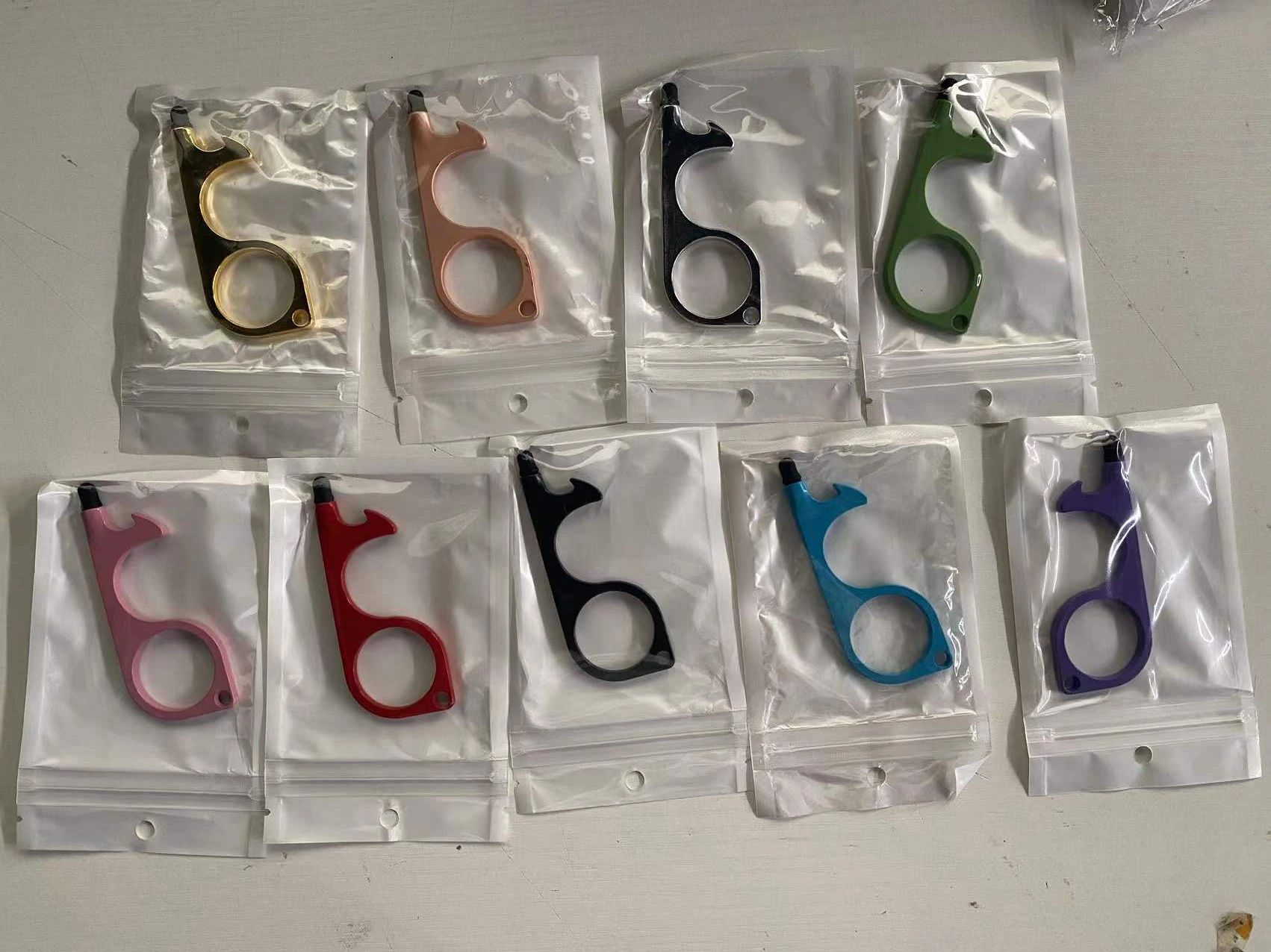 promotional keychains Fast Shipping From U.S. Personal Protection Self Defense Product Shell Bottle Keychains set