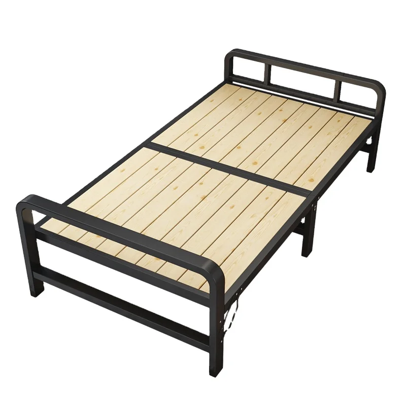 Office Simple Steel Furniture Lunch break Single Folding Bed  Household Single Bed