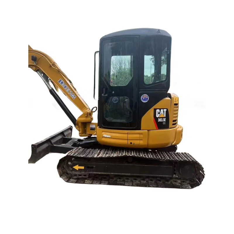 Second hand excavator CAT 303.5c mini for home use CAT303.5, CAT 303.5E CR 303 304 305.5 305 306 307 308 excavator rubber track