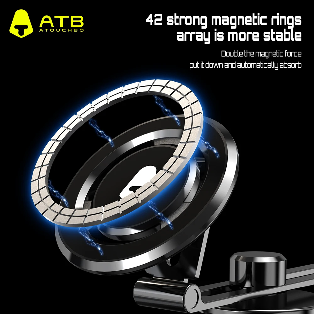 360 Degree Rotation Car Magnetic Phone Mount For Magnetic Magnet Cell Phone Holder For iPhone 15