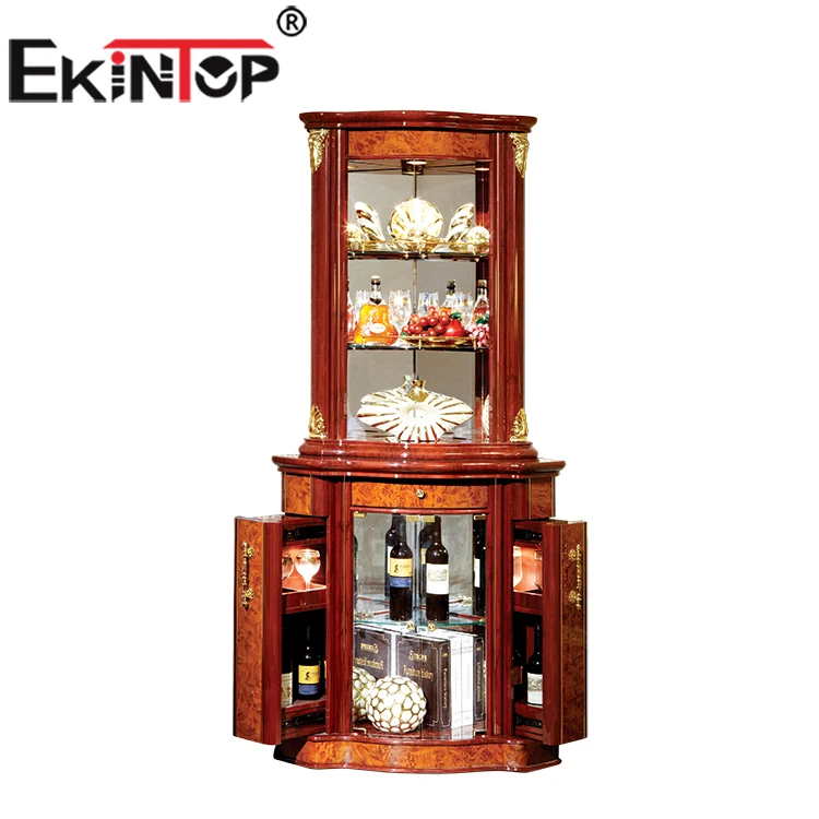 Ekintop modern living room furniture multifunction bar cabinet home bar glass cabinet