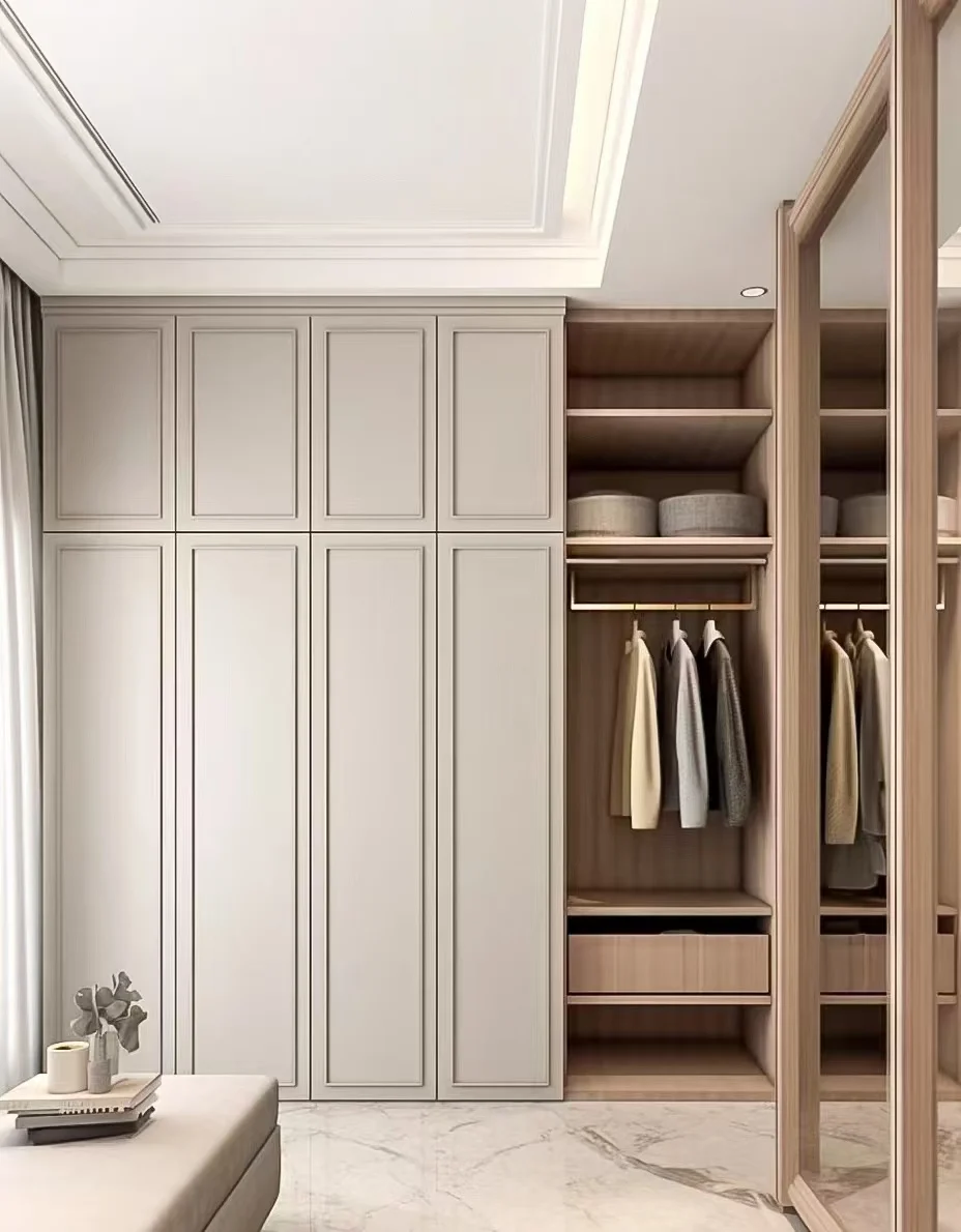 Cheap High Quality Simple Wooden Wardrobe Bedroom Furniture for