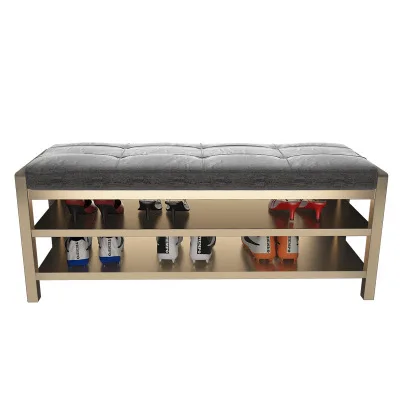 Скандинавский современный домашний гостиной железный стул для обуви для переодевания