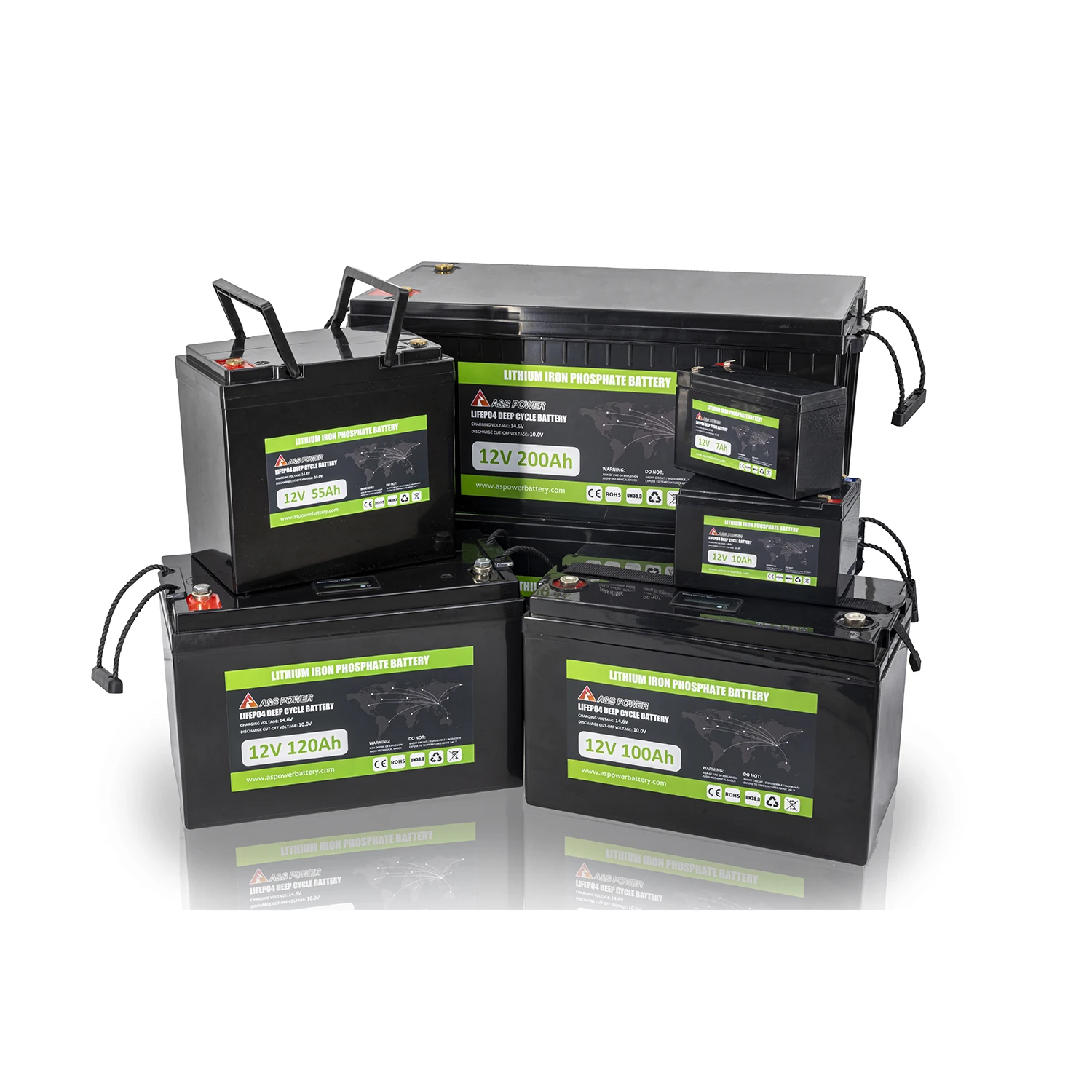 Rechargeable Power Solar Energy Storage System LiFePO4 Battery 12V 100Ah Golf Cart  Lithium Ion Battery