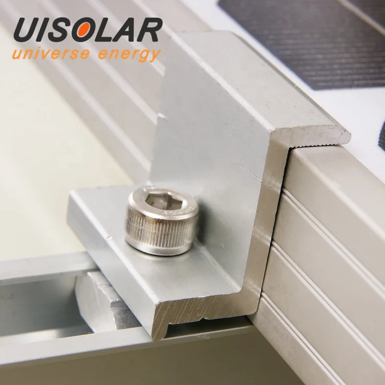 UISOLAR Factory 35mm Solar Mid Clamp Solar Brackets Solar mounting Aluminum Thin Film Solar Panel Mid Clamp with Rubber Wash