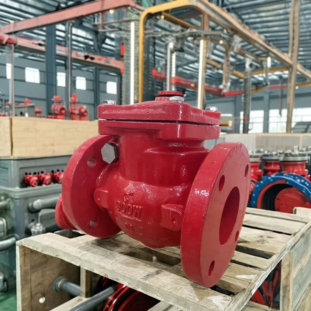 Dn200 Pn16 Quick-Acting Gate Valve with Double Signal Flanged Type Swing Check Valve Stylish SCBA Design
