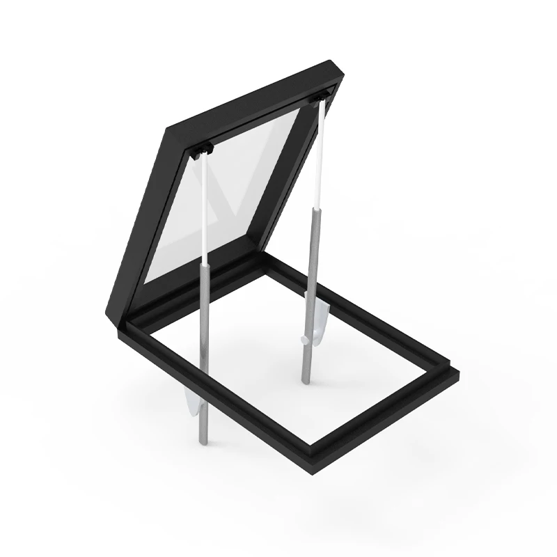 Unique design Seamless welding Screw machine roof skylight skylight glass roof with Inclined housetop