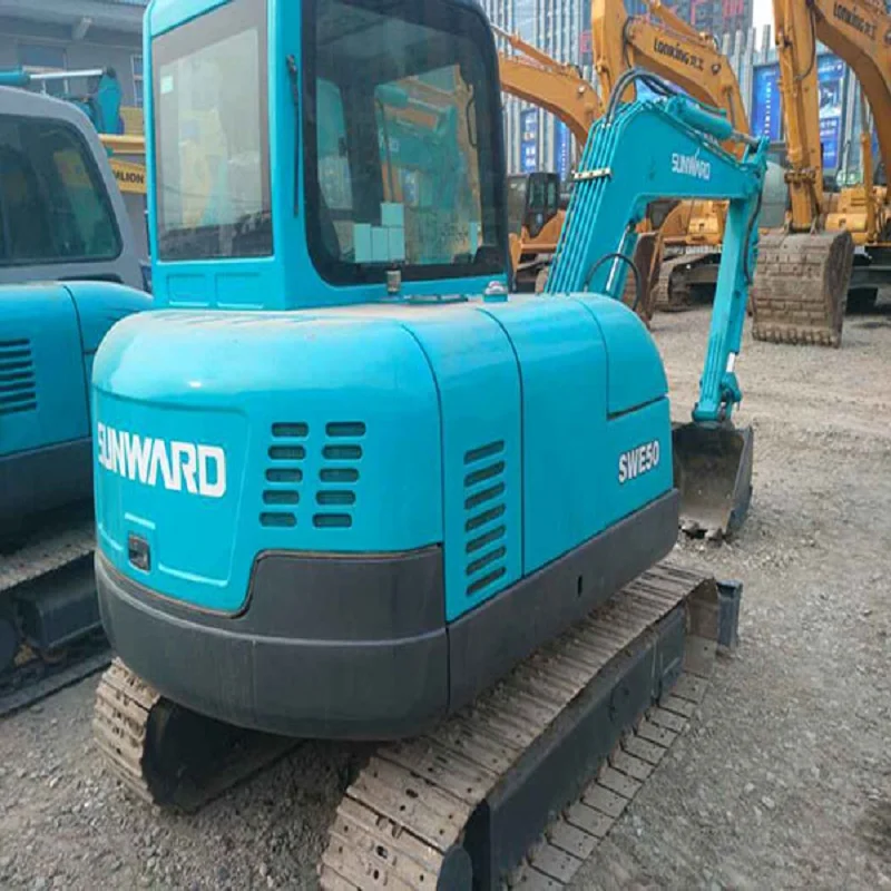Used excavator mini 5ton Sunward SWE50 second hand excavator machine Sunward SWE50 good price for sale