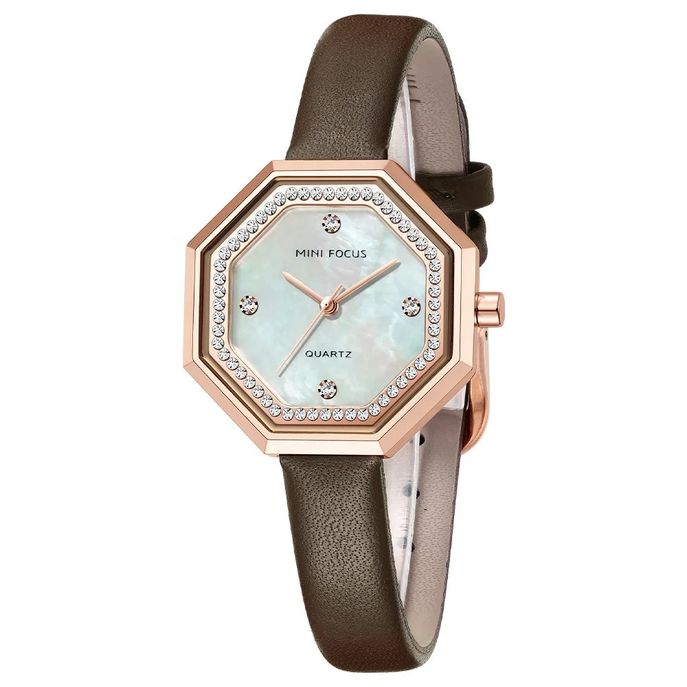 High Quality Women's Luxury Brand New Design Fancy Ladies Leather Wrist Watches Fashion Elegant Lady Oem Watch