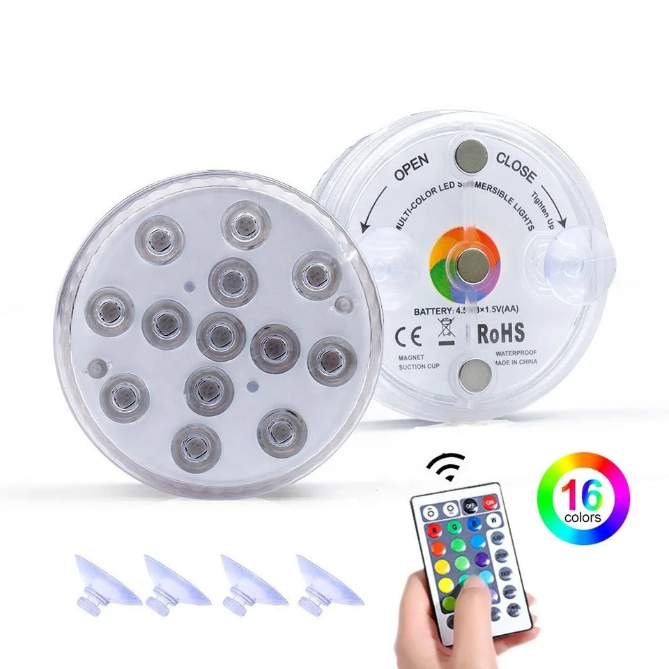 Remote Control RGB IP68 Waterproof LED Swimming Floating Pool Light Underwater LED Light for Swimming Pool