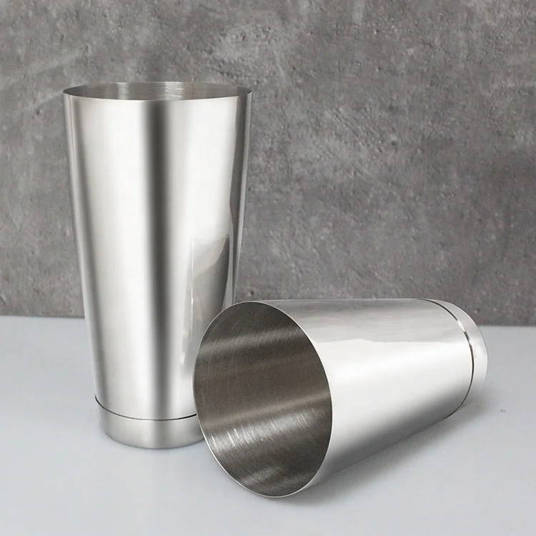Professional Barware Stainless Steel 2-piece Set Cocktail Boston Shaker