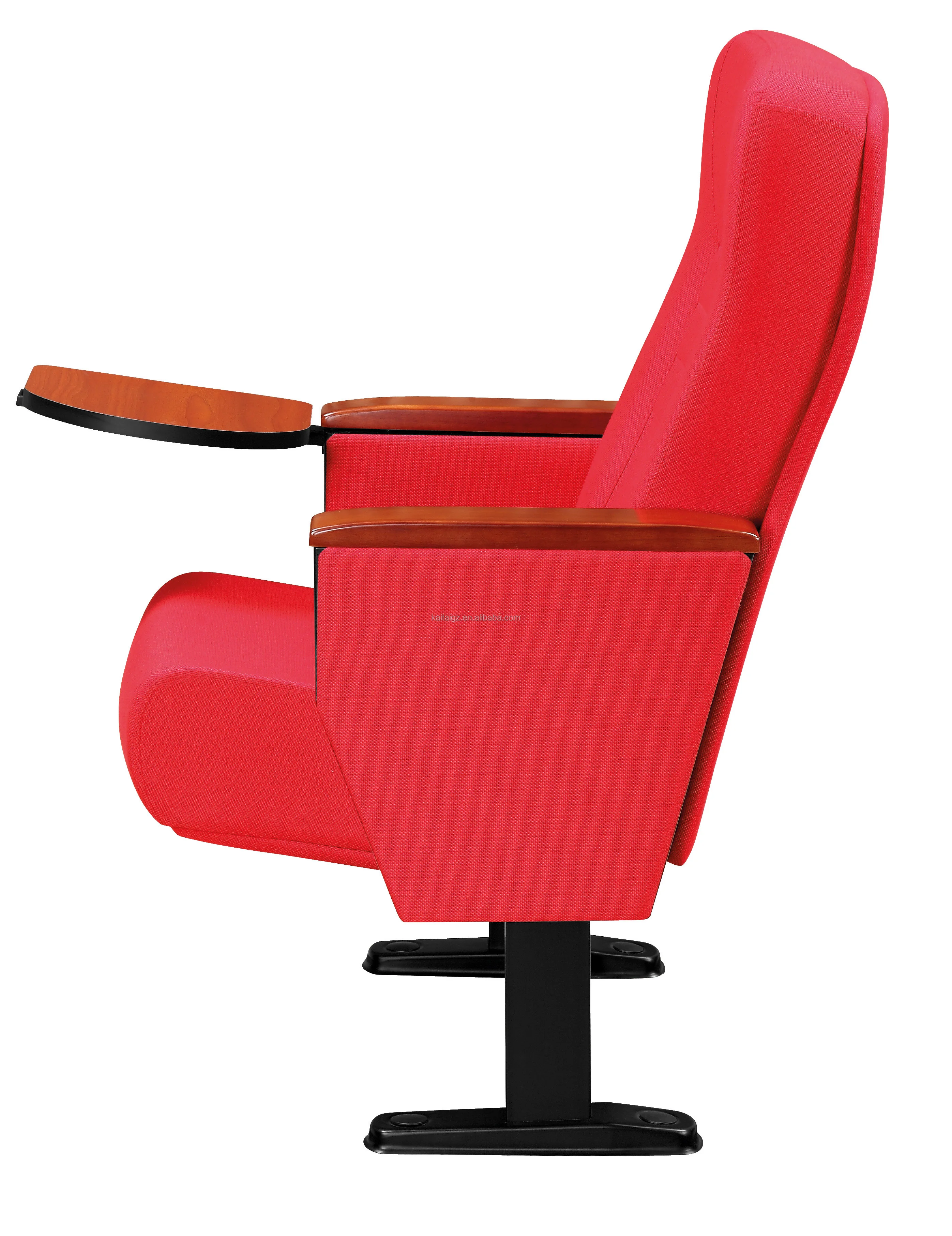 KT-613 standard size auditorium conference university lecture hall chair fabric recliner fold theater seat