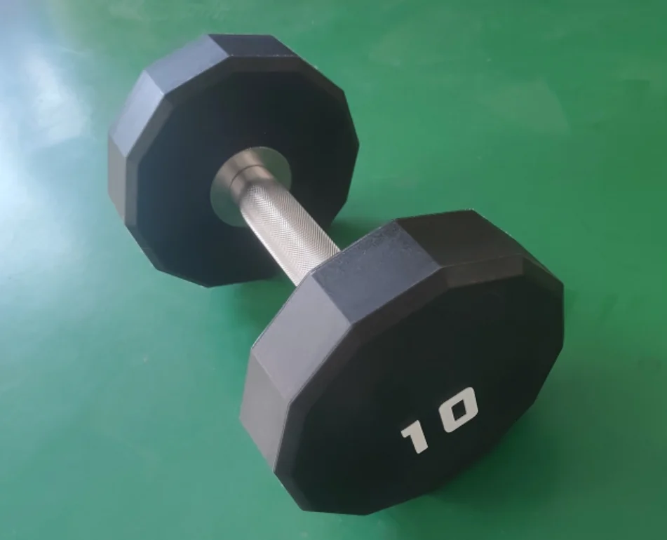 Factory Supply Dumbbell Weight Lifting Equipment Strength Training12-sided Head Urethane Dumbbell Sets